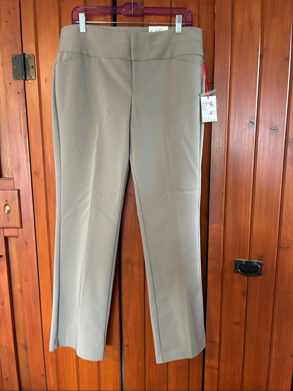 Women’s Elle Dress Pants - size 12 Taupe. RS